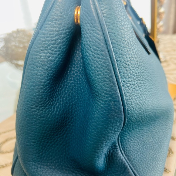 Prada Vitello Daino Tote/Handbag Colbalto Blue - Picture 7 of 13